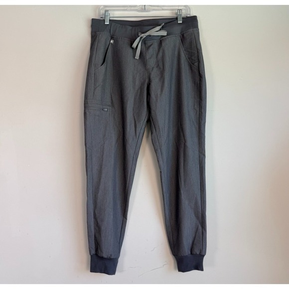 Figs Pants - Figs Womens Zamora 2.0 Jogger Scrub Pants Medium Gray Stretch